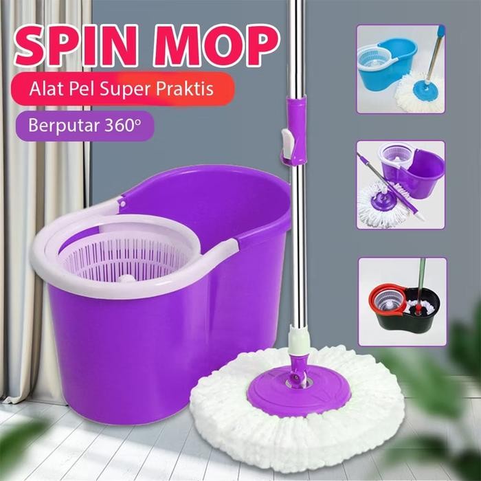 SUPER MOP PEL PUTAR/SPIN MOP PUTAR PLASTIK