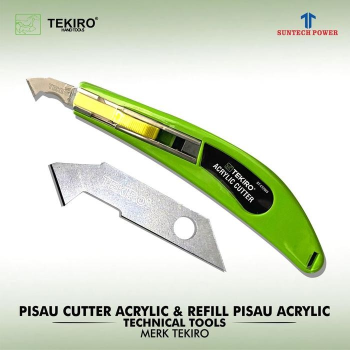 

AT Pisau Cutter Acrylic & Refil Pisau Cutter Merk Tekiro 10mm GT-CT2063