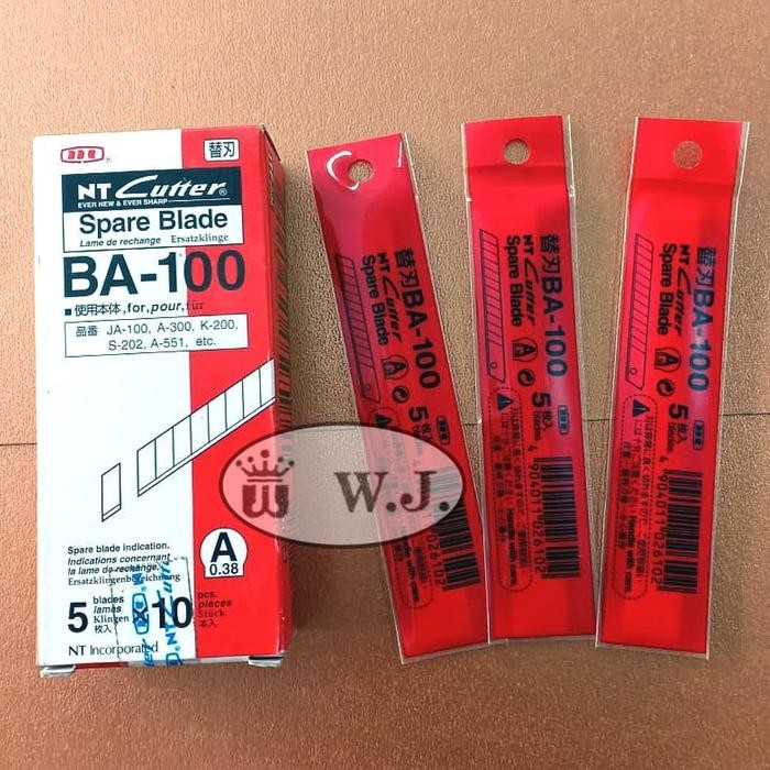 

AT Isi Cutter NT BA-100 (Harga Tertera u/ 1 Pak Kecil Biru, Isi 5 Mata Pisau).