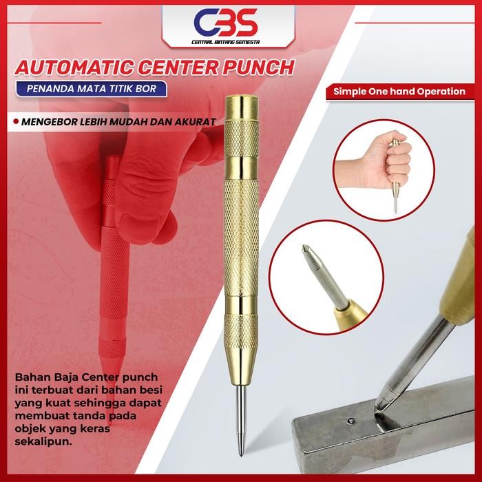 

AT Automatic Center Punch Penanda Titik Bor Penitik Drip Center Pen Titik Marking Drill Otomatis Bor