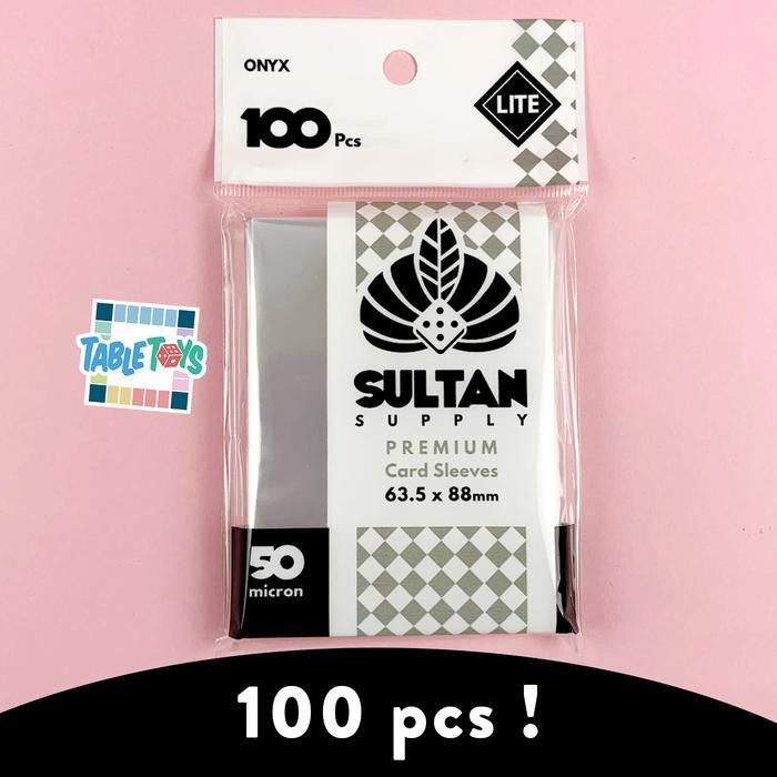 

AT Sultan Sleeve Lite Onyx 63.5x88 mm (50 micron) 100 Pcs