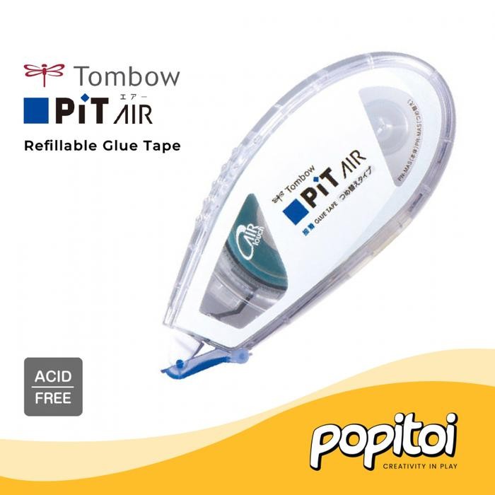 

AT Tombow PIT PN-EAS PN-CAS Air Mini Glue Tape 6mm x 10m Lem Pita Isolasi Double Tape