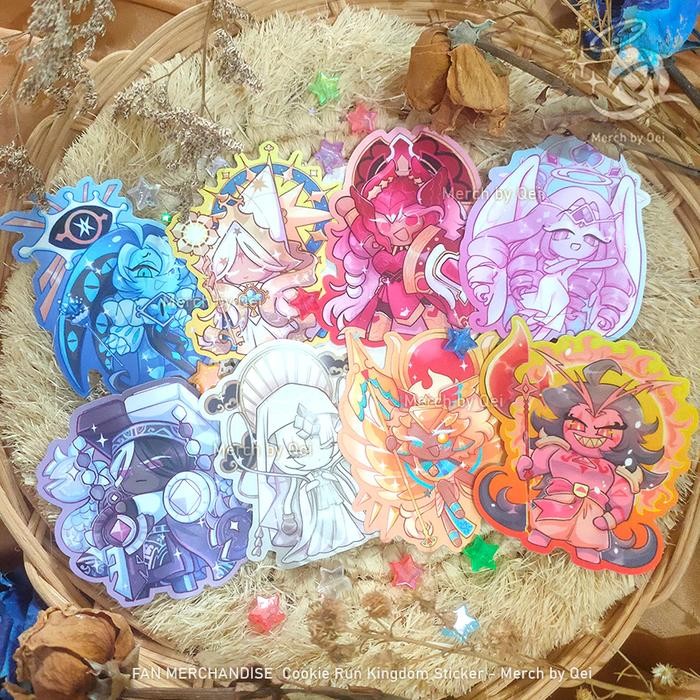 AT Stiker COOKIE RUN KINGDOM Vinyl Sticker Fanart Merchandise - MERCH BY QEI