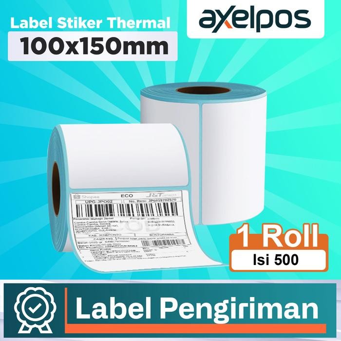 

AT Kertas Label Stiker Thermal Barcode A6 100x150mm Isi 150/200/250/500