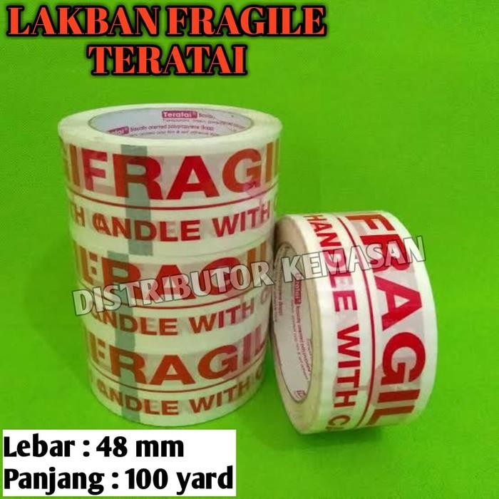 

AT ISOLASI LAKBAN FRAGILE PUTIH TERATAI 2 INCH 100 YARD HANDLE WITH CARE