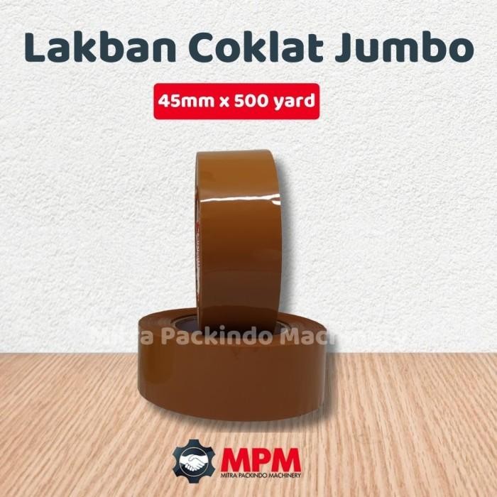 

AT Lakban Coklat Jumbo 500yard / isolasi OPP Tan 500 yard
