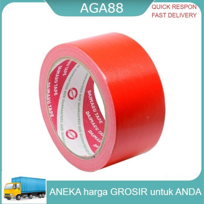 

AT AGA88 Lakban DAIMARU Warna MERAH OPP 48 mm x 90Y Isolasi Solasi Kardus