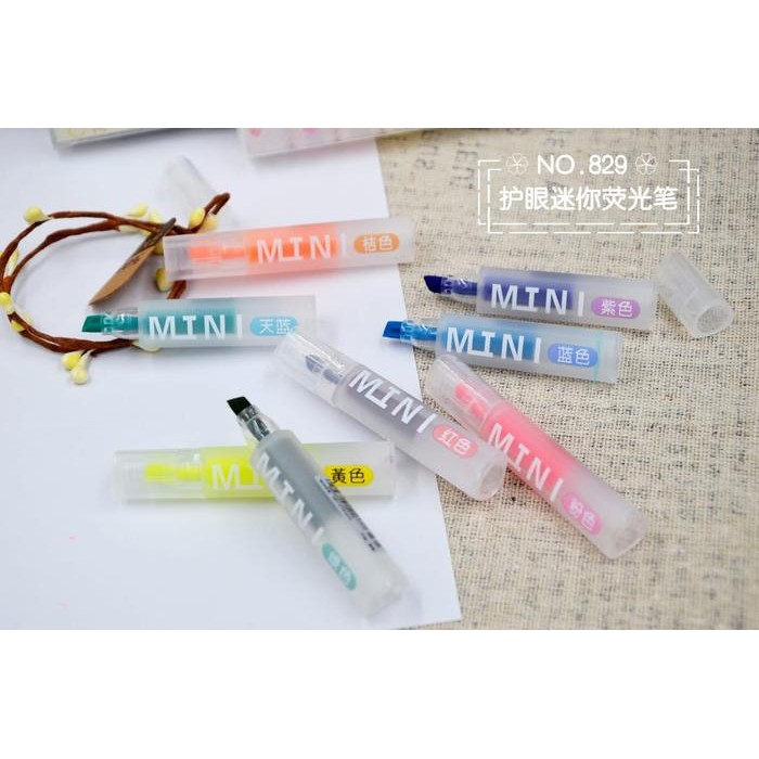 

Highlighter Unik / Stabilo Mini Warna Warni Set 8 Pcs