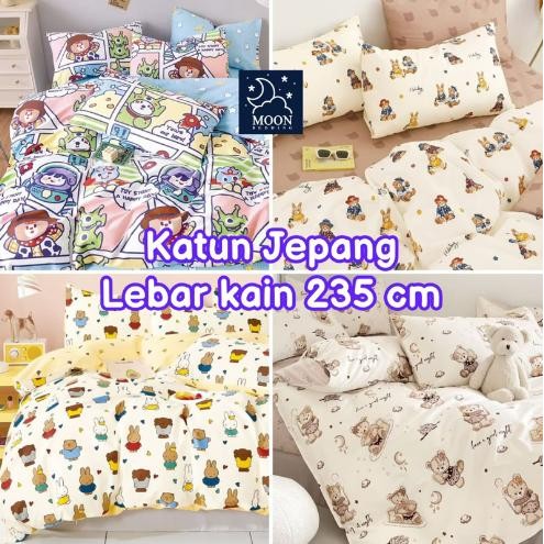 

AT Kain Sprei Meteran Katun Jepang Lebar 235 cm Motif Anak Baby Beruang