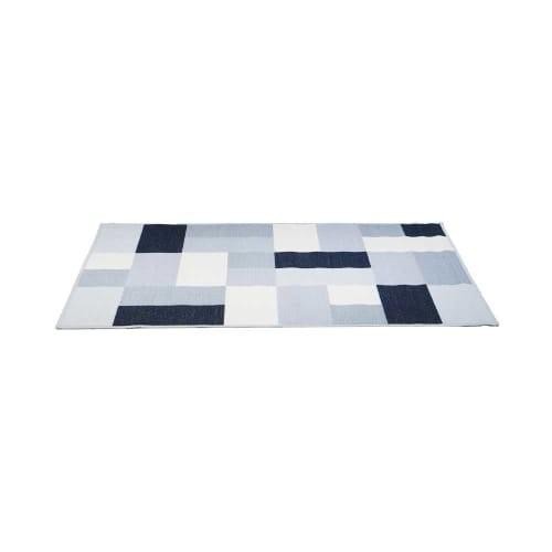 Karpet Lantai/Carpet Corak Kotak Kotak 150X200Cm - Abu Muda