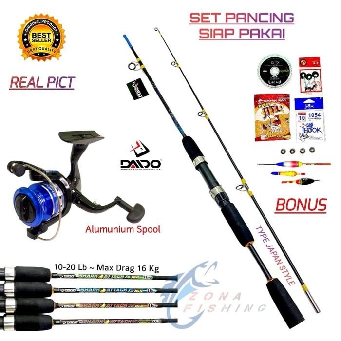 Set Pancing Daido Japan Style Joran 16 Kg 150 165 180 Cm Fullset Pasti Ori
