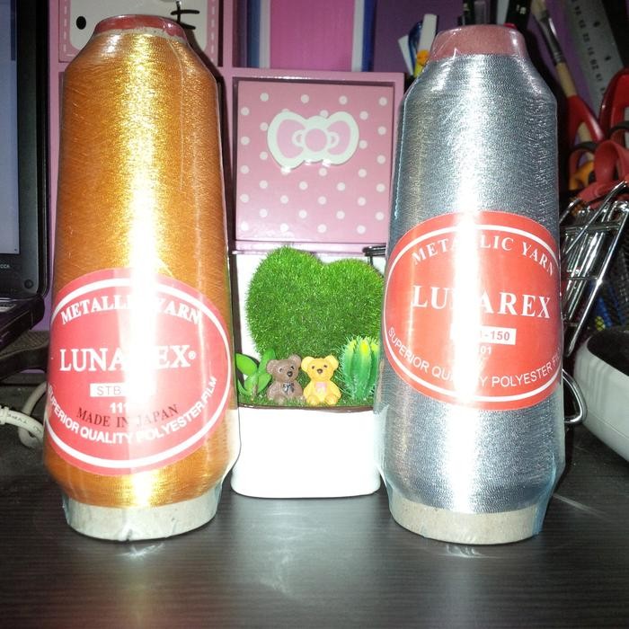 

AT Benang bordir Emas (Gold) & Silver (Perak) Lunarex