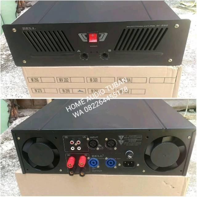 box bell m270 m290 lubang XLR & speakon full aksesoris masih ready