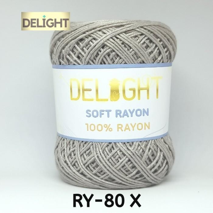 

AT Benang Rajut DELIGHT Soft Rayon Medium Ply (RY-80 X) French Grey