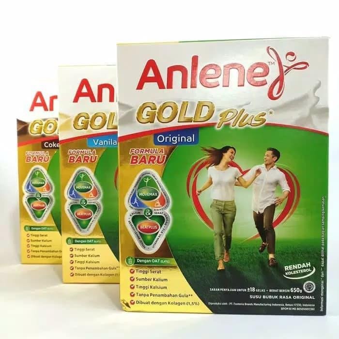 

(Expert) Anlene Gold 5x Susu Kalsium Usia 51 tahun keatas Rasa Vanilla / Coklat / Plain (Original)
