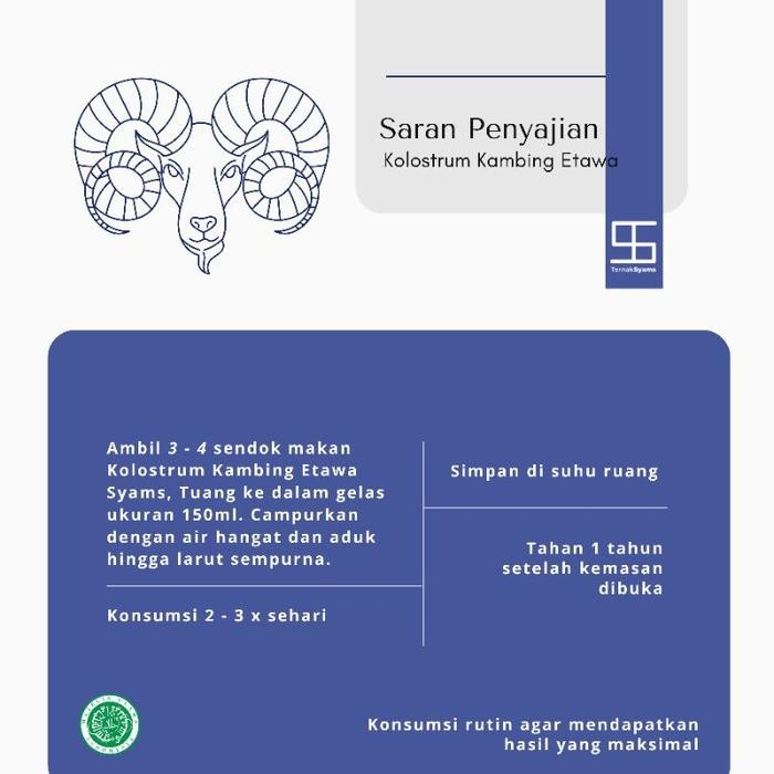 

(Expert) kolostrum susu kambing etawa 500gr