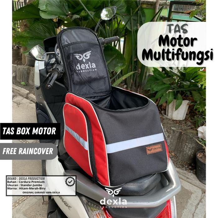(Expert) Tas Box Motor Touring Ojol Tas Motor Jumbo Ukuran Besar Free Raincover
