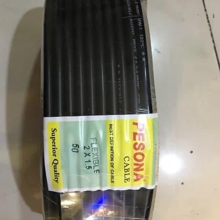 kabel serabut hitam 2x1.5m
