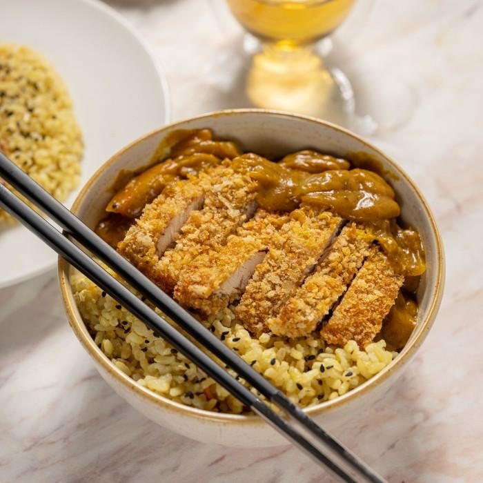 

(Expert) Japanese Baked Chicken Breast Katsu Curry. Healthy Diet Catering