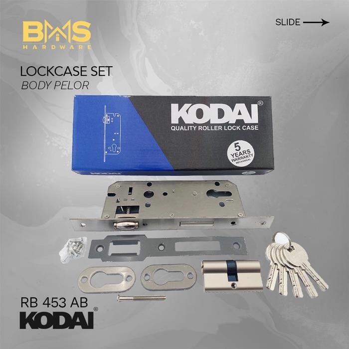 LOCKCASE Pintu Body Pelor Body Kunci Pintu Pelor Set KODAI 8016 AB