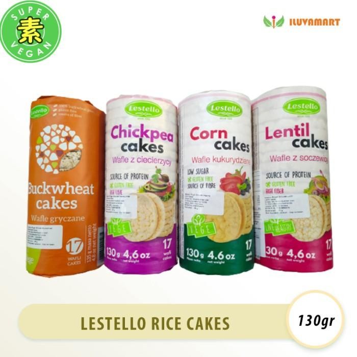 

(Expert) Lestello Rice Cakes 130g Gluten Free Corn / Lentil / Buckwheat / Chick