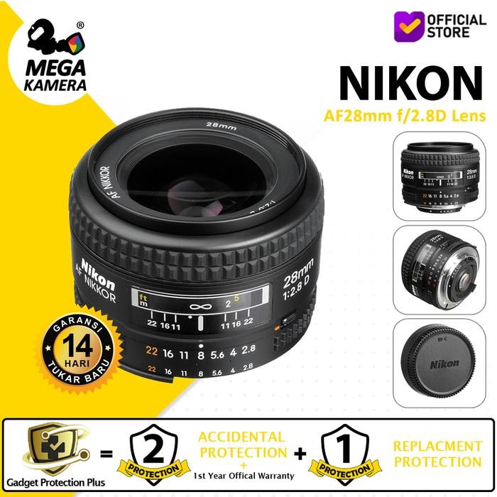 Nikon Lensa AF28mm f/2.8D Lens - Lensa Kamera - Lensa Nikon - Lensa