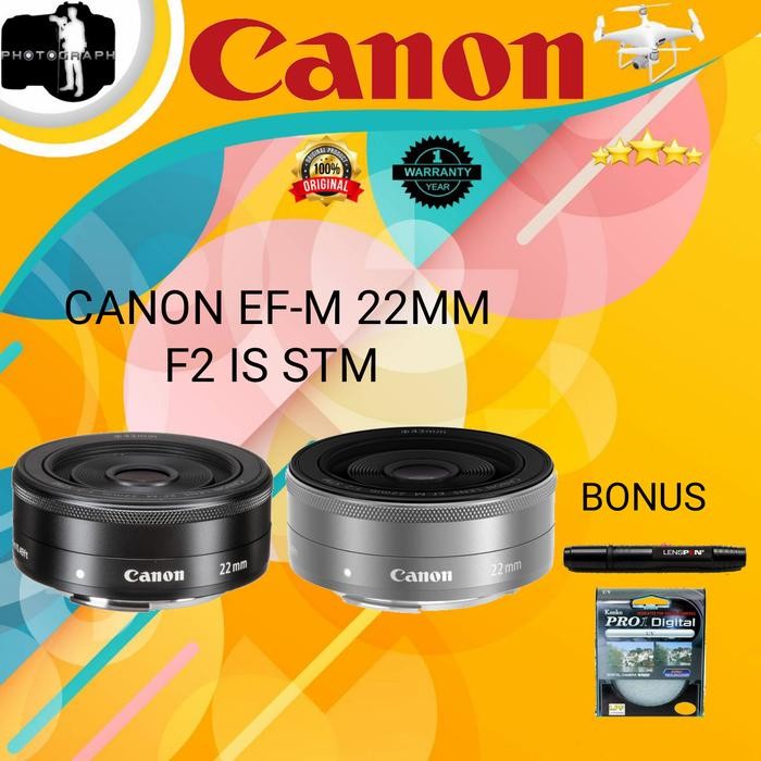 CANON EF-M 22MM F2 IS STM / LENSA MIRRORLESS CANON EF-M 22MM F2