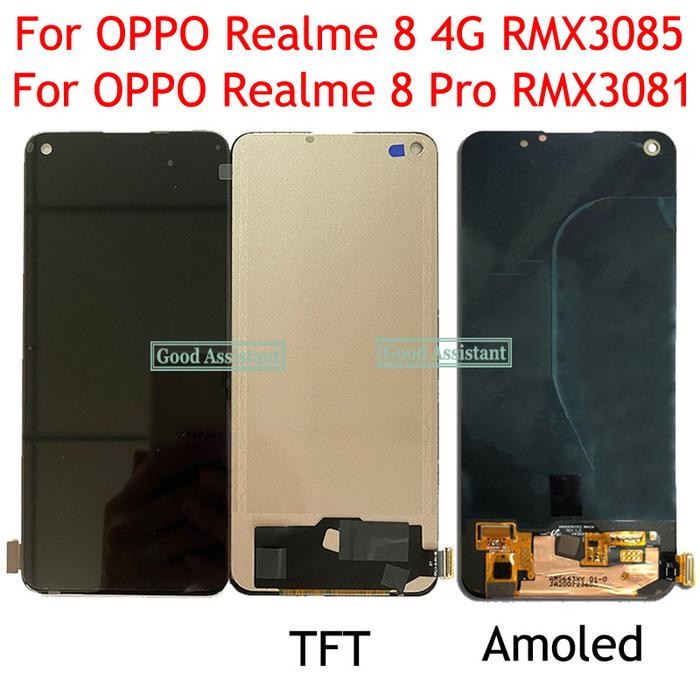 Amoled TFT Black 6.4 Inch For OPPO Realme 8 RMX3085 LCD Display