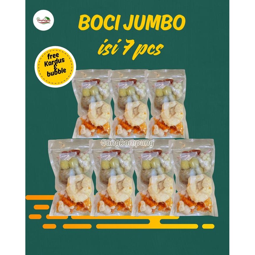 

New Baso aci Jumbo Suir ayam gangkampung 7 Pcs Food Instan Pedas Kuah