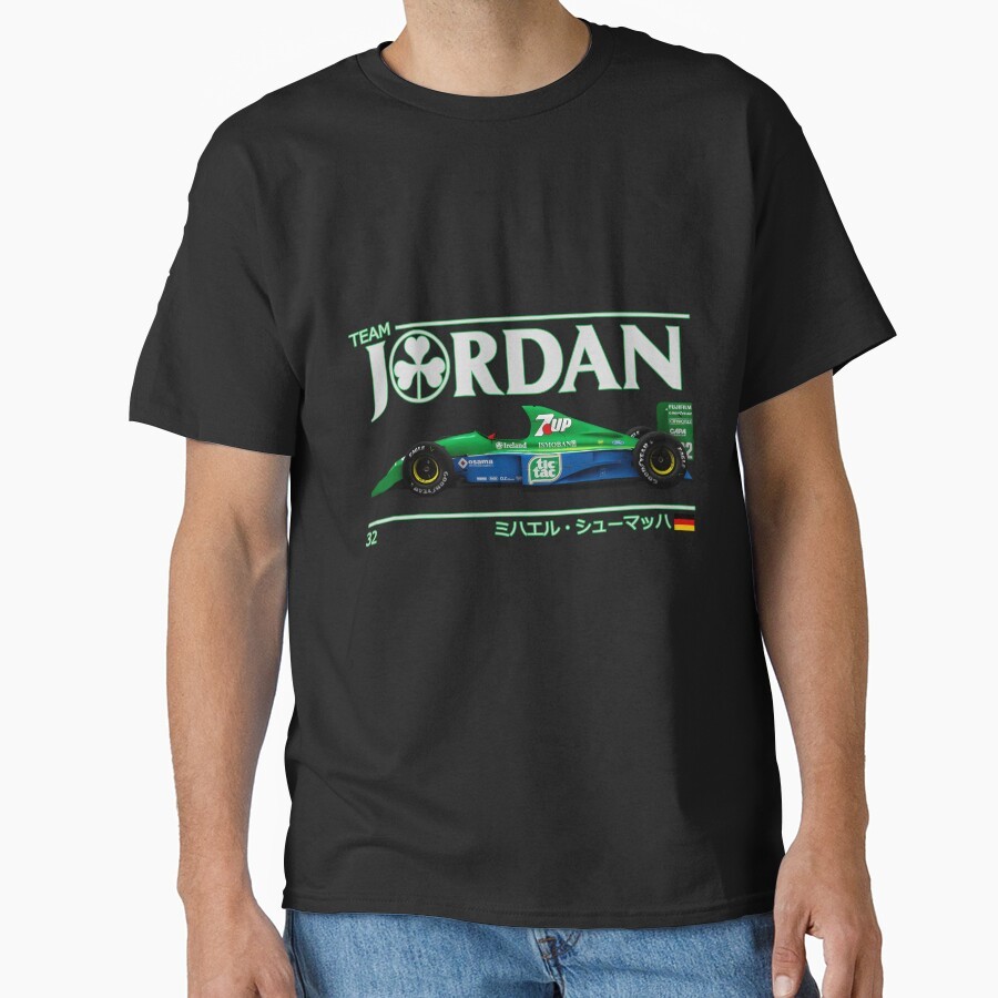 2025 F1 Racing Jordan-F1 1991 Klasik T-Shirt Unisex Kaos O-Neck T-Shirt Lengan Pendek Tercetak Tee S