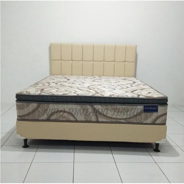 Spring Bed Romance Feelings Plush Top 180X200 Hb Dono Fullset Cream