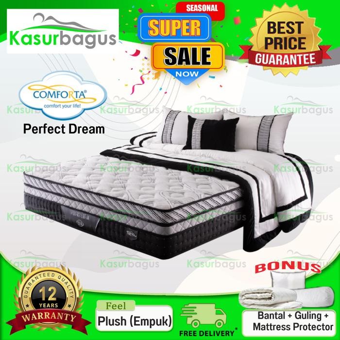 Comforta Kasur Springbed Perfect Dream - Full Set - 180X200