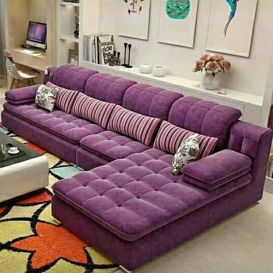 Sofa Cantik Ungu / Sofa Keluarga