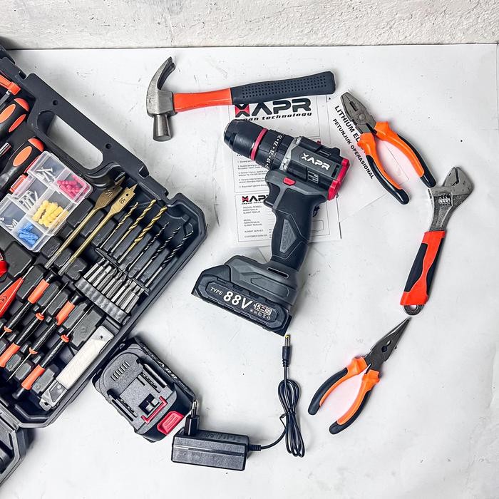 Jld 13Mm Mesin Bor Baterai 36V Impact Bor Cas Bor Kayu Bor Tembok Bor