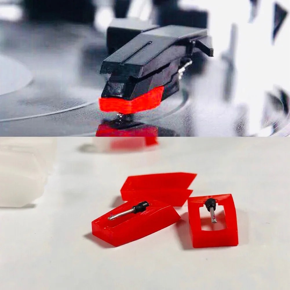 4 Pcs Record Player Needles Universal Gramophone Stylus Needles Vinyl Replacement Stylus Needles for