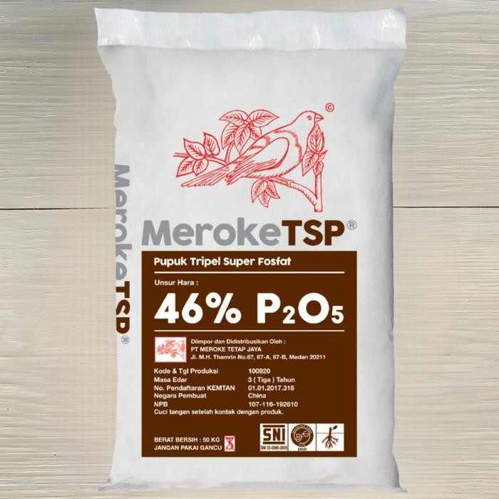 Pupuk Meroke Tsp 50 Kg Triple Super Posfat Kemasan Pabrik