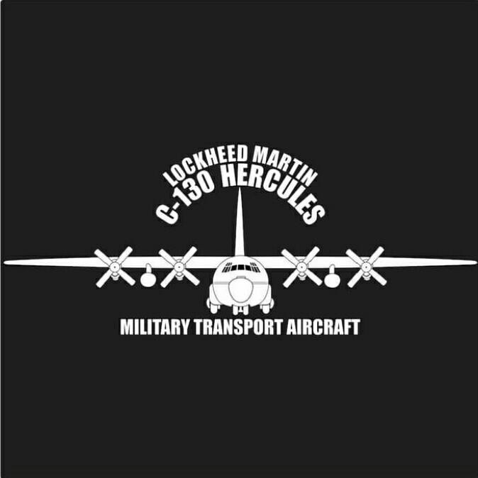 Stiker Lockheed Martin c-130 Hercules Sticker Pesawat Angakat Tni Au
