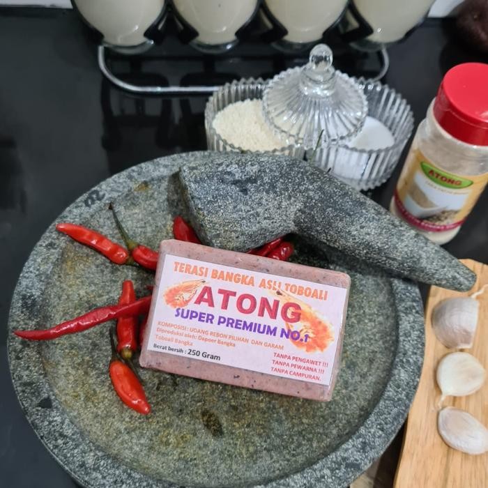 

TERASI BANGKA PREMIUM ATONG Belacan bangka asli toboali 1KG