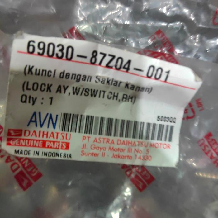Limited Doorlock Pintu Depan Kanan Original Daihatsu Taruna