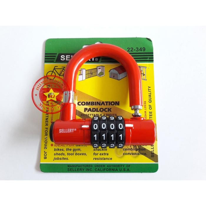 Gembok Kombinasi Tipe A Sellery / Gembok Nomer Sellery