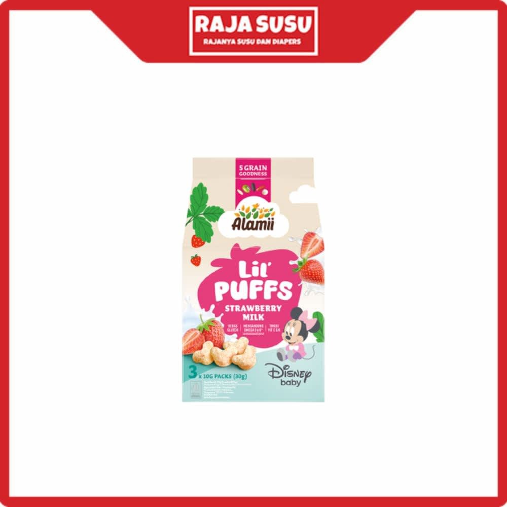 

ALAMII LIL PUFFS STRAWBERRY MILK 30GR - RAJA SUSU