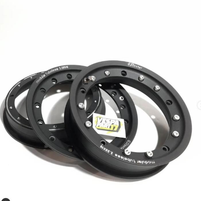 Velg vespa GScooter MODULAR hitam ring 10