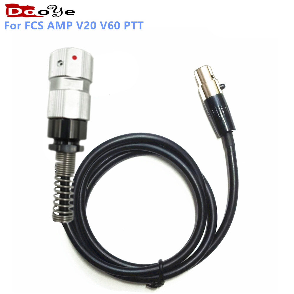 For Fcs Amp Tactical Headset V20 V60 Ptt Connects Cable AdaptorConnector Standard Kn6 To Harris Tri
