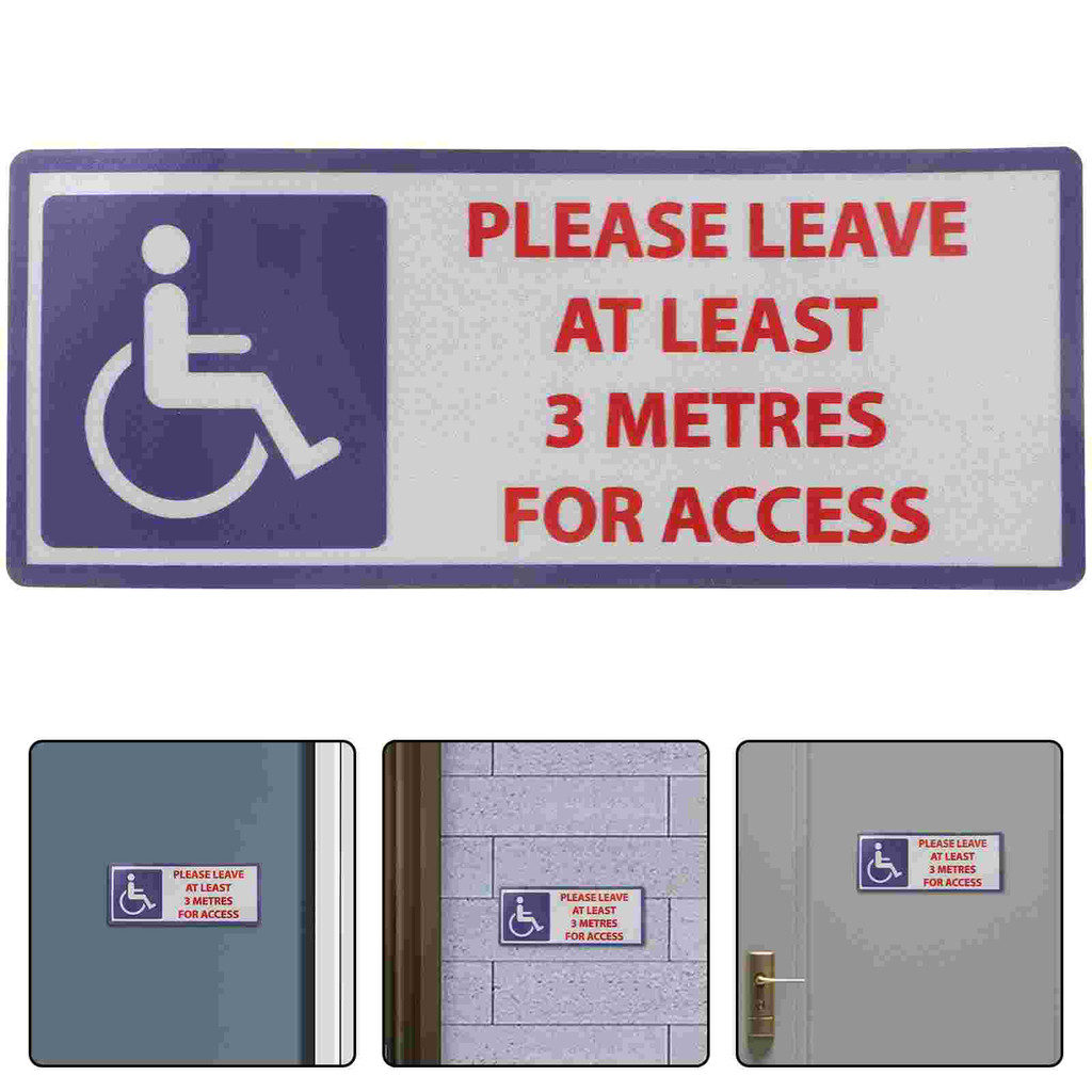High Adhesive Warning Stickers Disability Symbols Traffic Signals Safety Signs Roadway Signage