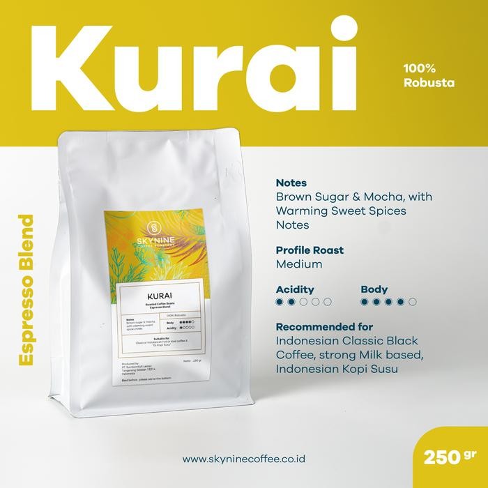 

Kurai Blend Roasted Beans 250Gr #Gratisongkir #Sale #Discount