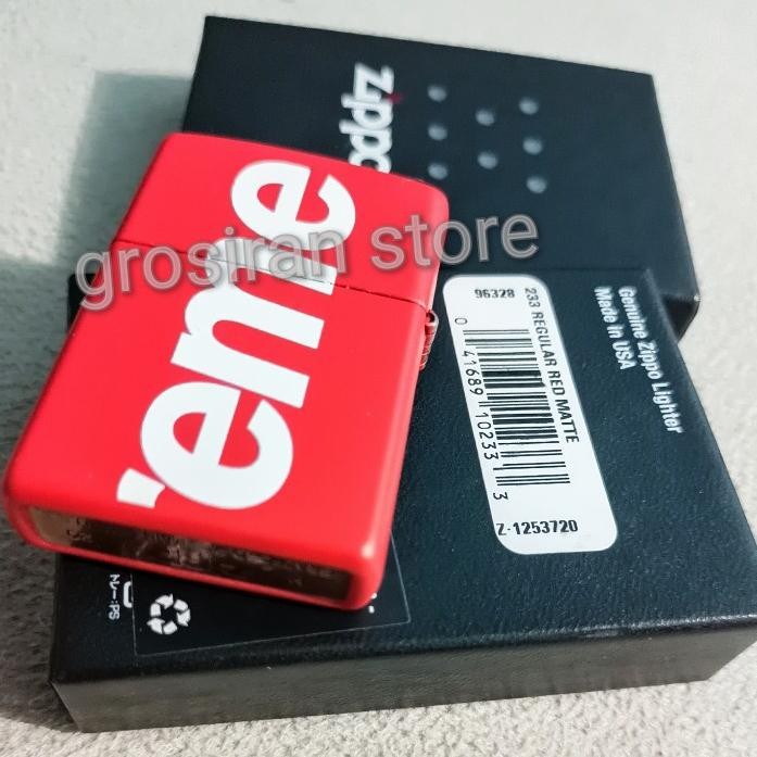 Zippo Red Matte Supreme Original Made In Usa Merah