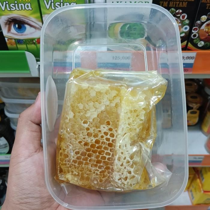 

Madu Sarang Lebah Murni Honeycomb 500Gr S Mellifera Pure Honey