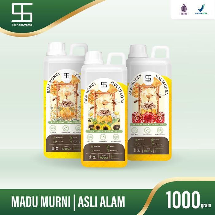 

Madu Murni Raw Syams Honey 1 Kg Organik Pure Natural Original