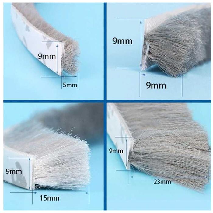 10 METER mohair moher pintu jendela kedap suara penahan debu angin