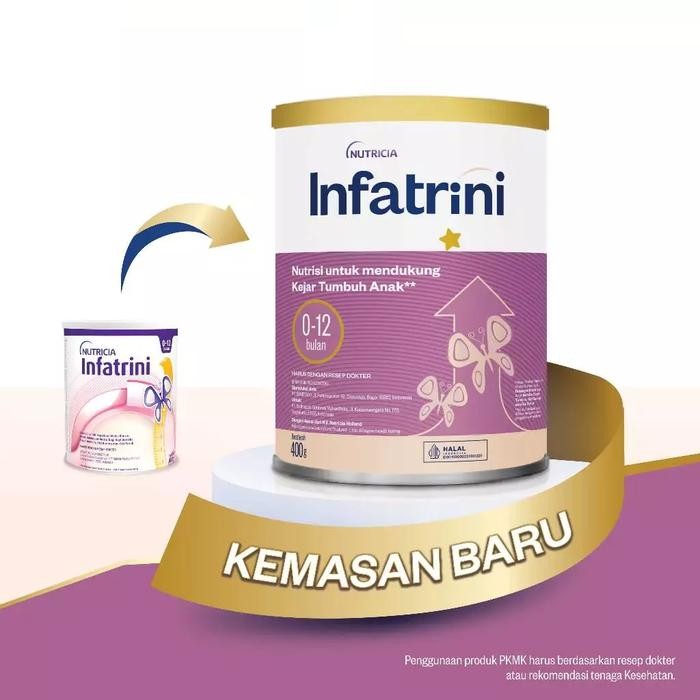 Infantrini Powder 400 G - Susu Bubuk Formula Pertumbuhan 0-12 Bulan